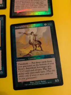 Battlefield Scrounger x4. Playset Centaur. Judgment.Old VIntage.MTG 4 Card. FOIL - Image 2