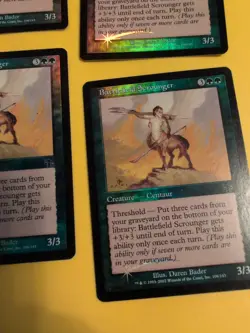 Battlefield Scrounger x4. Playset Centaur. Judgment.Old VIntage.MTG 4 Card. FOIL - Image 3