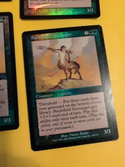 Battlefield Scrounger x4. Playset Centaur. Judgment.Old VIntage.MTG 4 Card. FOIL - Image 4