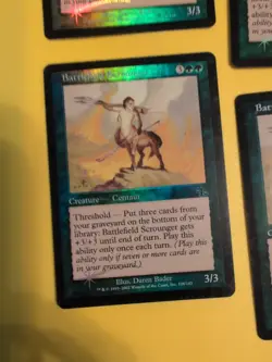 Battlefield Scrounger x4. Playset Centaur. Judgment.Old VIntage.MTG 4 Card. FOIL - Image 5