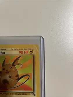 Pokemon Cards: Fossil 1st Edition Rare: Raichu 29/62 - Image 3