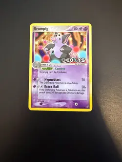 Grumpig 32/107 PL Holo Foil Deoxys Stamped Pokemon Card - Image 2
