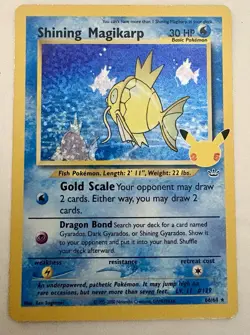 Pokemon TCG Celebrations Classic Collection Shining Magikarp Holo Card 66/64 MP - Image 3