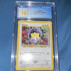 Togepi Neo Genesis Unlimited 51/111 CGC PRISTINE 10 Vintage Pokemon TCG Card - Image 1