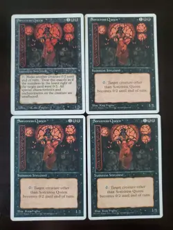 Magic The Gathering Sorceress Queen 4 Card Lot - Image 1