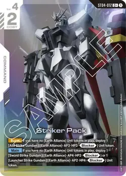 Striker Pack Alternate Art Foil - ST04-012 C+ NM - Gundam TCG Card Game - Image 1