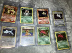 Pokemon Holo Rare Vintage 8 Card Lot With Two Team Rocket First Edition Cards - Image 2