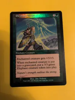 Elephant Guide. Enchant Creature. Judgment.Old VIntage.MTG Card.FOIL - Image 1