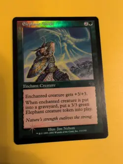 Elephant Guide. Enchant Creature. Judgment.Old VIntage.MTG Card.FOIL - Image 2