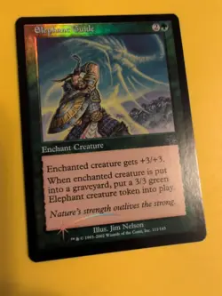 Elephant Guide. Enchant Creature. Judgment.Old VIntage.MTG Card.FOIL - Image 3