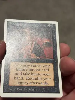 MTG Demonic Tutor 2nd Edition Unlimited Card, 1993 Magic the Gathering NM - Image 3