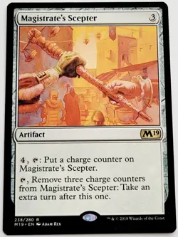 MTG Magistrate's Scepter - Core Set 2019 NM - Image 1