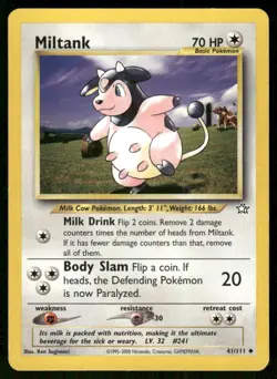 Pokemon Tcg Miltank #41 Pokemon Neo Genesis LP - Image 1