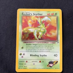 Pokemon Rocket's Scyther 013/132 Gym Heroes Holo Rare Unlimited Card English - Image 1