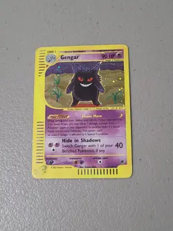 Pokemon Gengar TCG Expedition Base Set Holo Rare Card 13/165 - HP DAMAGED *READ* - Image 1