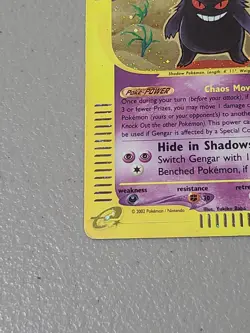 Pokemon Gengar TCG Expedition Base Set Holo Rare Card 13/165 - HP DAMAGED *READ* - Image 4