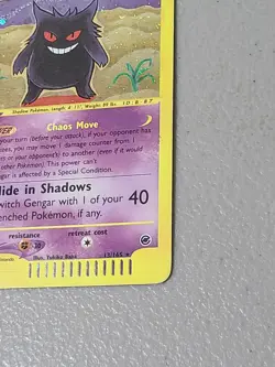 Pokemon Gengar TCG Expedition Base Set Holo Rare Card 13/165 - HP DAMAGED *READ* - Image 5