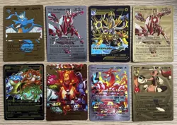 Pokemon Foil Fan Art Cards - Silver Black Gold Foil Spanish Version Bundle x 8 - Image 1