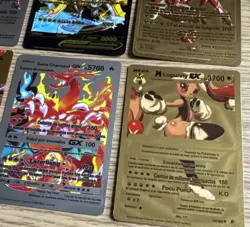 Pokemon Foil Fan Art Cards - Silver Black Gold Foil Spanish Version Bundle x 8 - Image 4