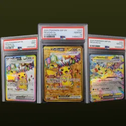 PSA 10 Pokemon Lot Pikachu ex Hyper/Ultra/Reg Rare – Gold #247 + #057 + #219 - Image 2