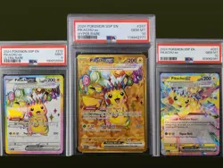 PSA 10 Pokemon Lot Pikachu ex Hyper/Ultra/Reg Rare – Gold #247 + #057 + #219 - Image 3
