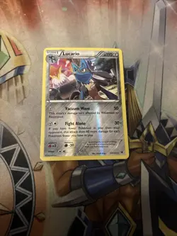 Lucari 63/124 Reverse Holo Pokemon XY - Fates Collide - Image 1