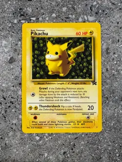 Pokemon TCG Cards Ivy Pikachu 1 WOTC Black Star Promo NM-M - Image 1