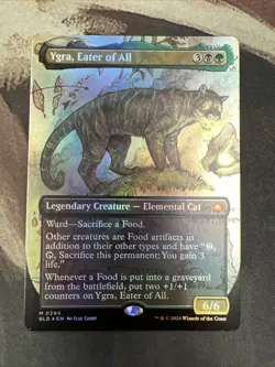MTG Ygra, Eater of all borderless foil card 294 Bloomburrow NM - Image 1