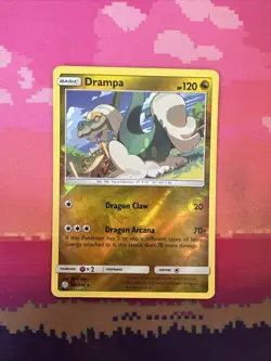 Pokemon Card Drampa Cosmic Eclipse Reverse Holo Rare 159/236 Near Mint - Image 1