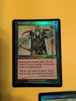 Exoskeletal Armor x2 Enchant Creature Judgment.Old VIntage.MTG 2 Card.FOIL - Image 5