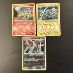 Arceus Platinum Holo 3 Card Lot-AR1/AR3/AR6 - Image 1