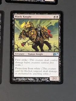 MTG Card - 4x Black Knight - Magic Core Set 2011 - LP - Magic The Gathering #83 - Image 4