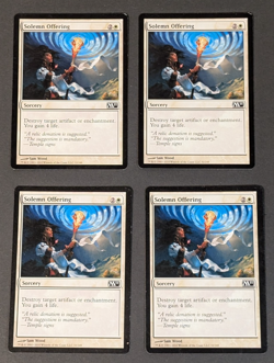 MTG Card - 4x Solemn Offering - Magic Core Set 2011 - LP - Magic The Gathering - Image 1