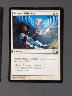 MTG Card - 4x Solemn Offering - Magic Core Set 2011 - LP - Magic The Gathering - Image 4