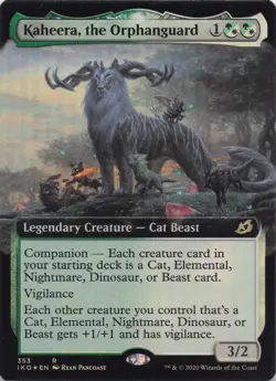 Kaheera, the Orphanguard (Extended Art) Ikoria Rare Foil #353 NM MTG - Image 1