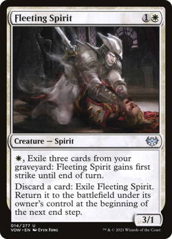 x4 Fleeting Spirit VOW MTG 14/277 UNCOMMON M/NM 4x - Image 1