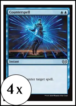 MTG - 4 x Counterspell - Duskmourn Commander - Playset 4x x4 - Image 1