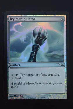 Magic The Gathering MTG ICY MANIPULATOR FOIL Mirrodin LP Lightly Played - Image 1