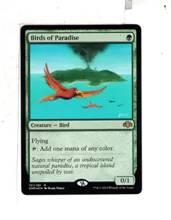 MTG SkeenAB Birds of Paradise FOIL from Dominaria Remastered. NM. - Image 1