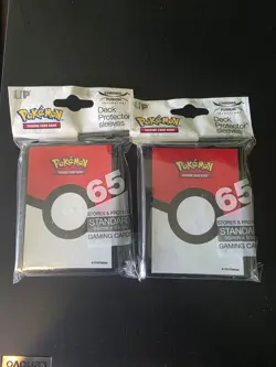2 Sets 2016 Ultra Pro Pokemon Deck Protector Sleeves Poke Ball Pack Of 65 - NEW - Image 1