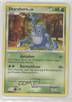 Heracross German Pokemon Diamond & Pearl Base Set #28 2007 - Image 1