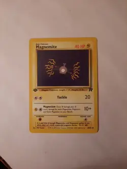 Pokemon Card Team Rocket 1st Edition Magnemite 60/82 Regular Finish - Image 1
