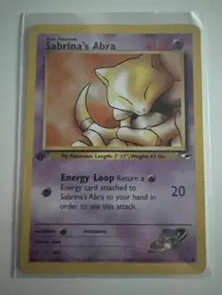 Sabrina's Abra 91/132 1st Edition Common Excellent Condition Gym Heroes WOTC - Image 1