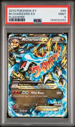2014 Pokemon XY M Charizard EX 69/106 Flashfire PSA 9 - Image 1