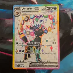 Pokemon TCG Umbreon ex SVP176 Full Art Promo EX Scarlet & Violet Holo Card - Image 1
