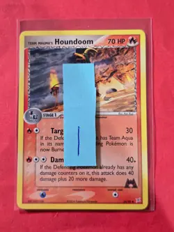 2004 Pokemon EX Team Magma vs. Team Aqua #34 Team Magma's Houndoom, NF/H, cd1 - Image 3