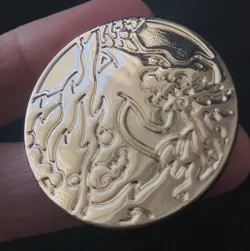 3 X Pokemon Metal Coin Charizard VMAX Zacian UPC SWSH Celebrations Pikachu - Image 3