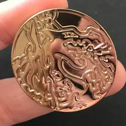 3 X Pokemon Metal Coin Charizard VMAX Zacian UPC SWSH Celebrations Pikachu - Image 4