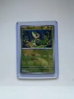 Pokemon | SV: Black Bolt | Snivy (Master Ball Pattern) | 001/086 | Holo | NM - Image 1