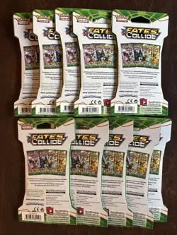XY Fates Collide Sleeved Booster Pack New Factory Sealed Pokemon TCG Zygarde - Image 2